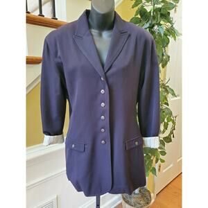 Vintage CRISCA Navy Blue Wool Size 38  (medium)